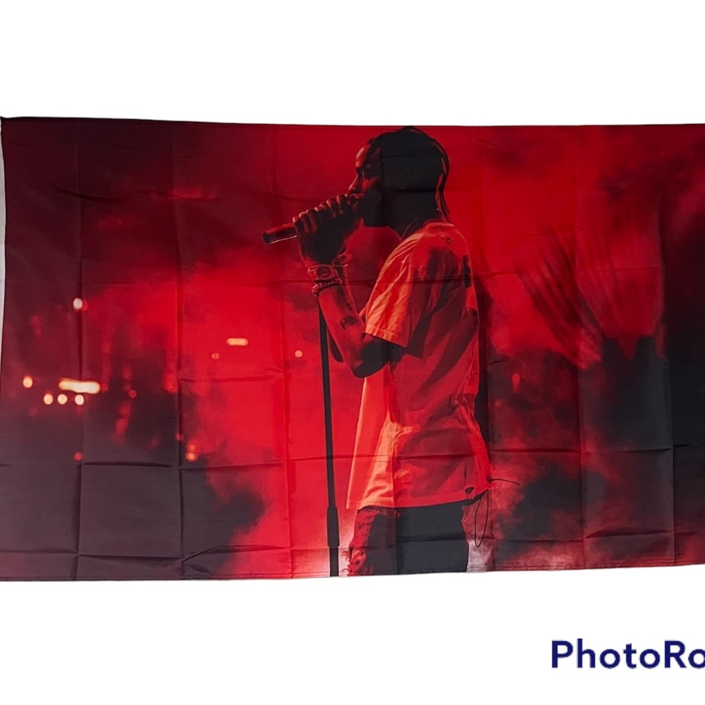 Travis Scott performance flag red brand new 3x5 feet